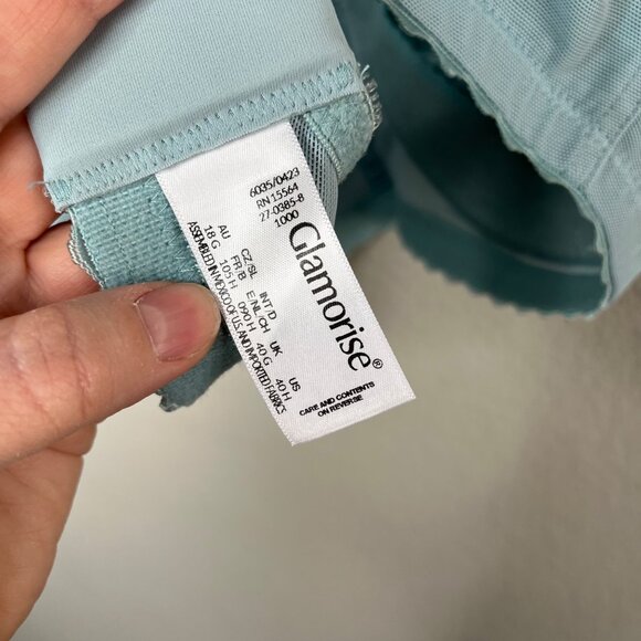 Glamorise MagicLift Original Support Bra Glacier Blue 40H Wirefree 1000 - Picture 9 of 9